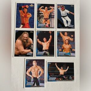 WWE Topps Smack Down Trading Cards Set of 8 Brand New